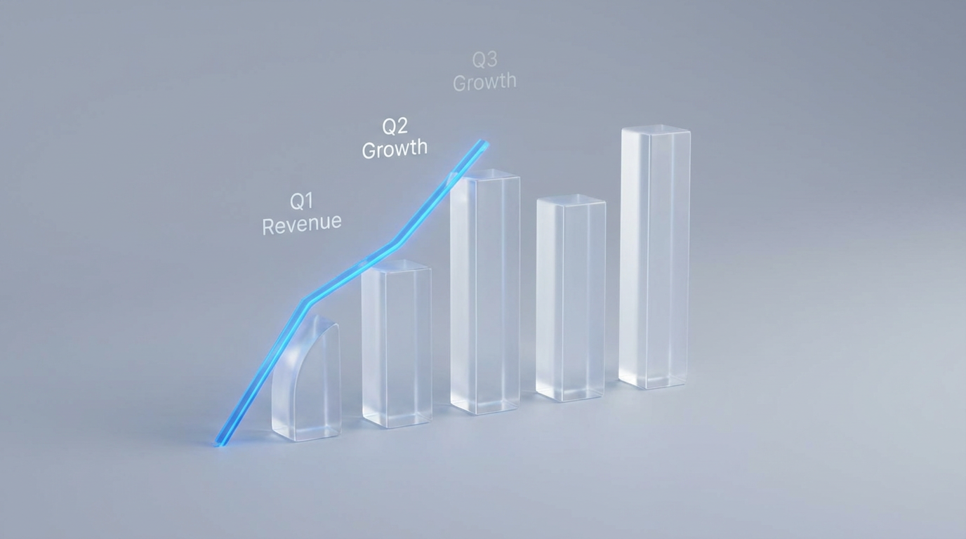 The "Rising Growth" Bar Chart