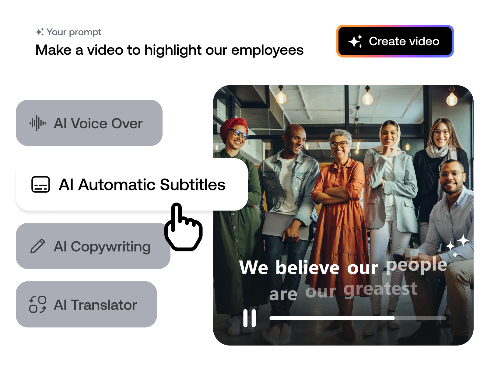 AI-Powered Creation Made Simple.