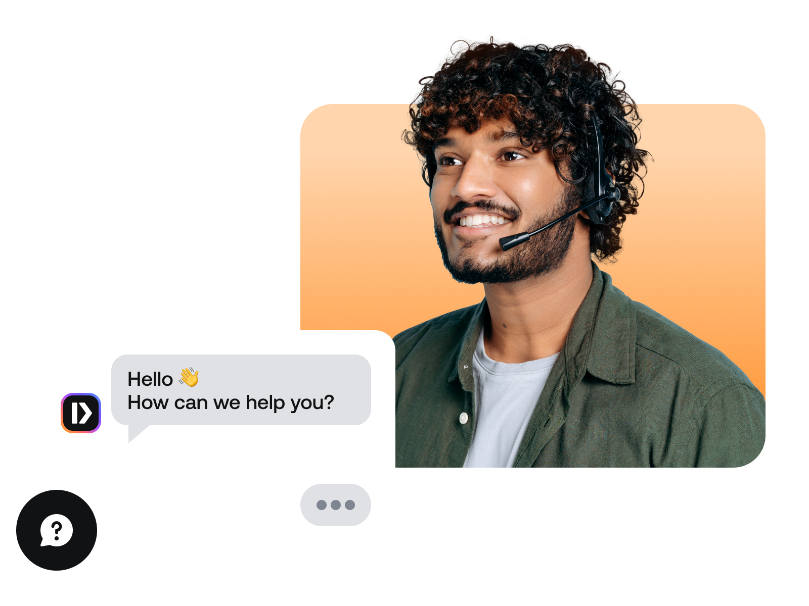ALT TEXT: Instant chat support with real people and smart resources.